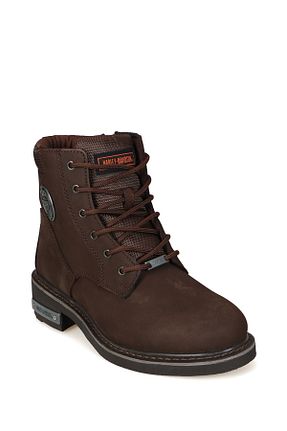بوت / نیم بوت قهوه ای مردانه چرم خالص Harley Davidson - کد 377526790