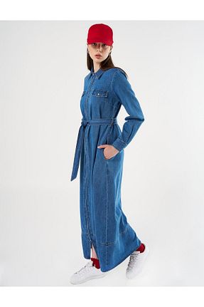 لباس حجاب سرمه ای زنانه رگولار Kayra - کد 893424062