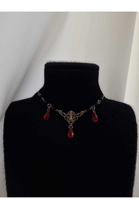 گردنبند جواهر طوسی زنانه فلزی Crosswonder - کد 882336991