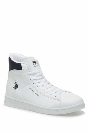 بوت / نیم بوت سفید زنانه چرم مصنوعی U.S. Polo Assn. - کد 794844914