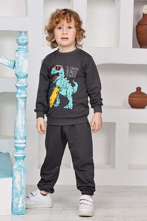 ست بالاتنه و پائین تنه مشکی بچه گانه بافت relax kids - کد 893544735