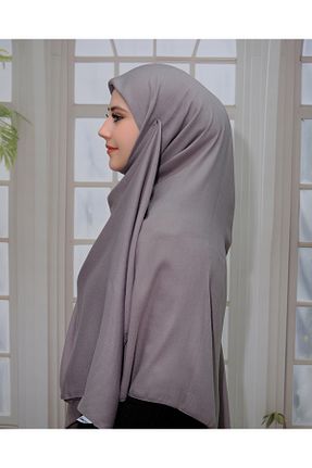 شال طوسی زنانه پنبه پلی استر ZENİPEK - کد 893547760