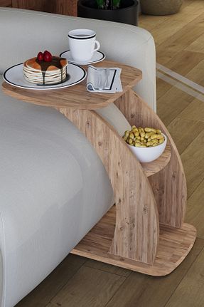 میز عسلی قهوه ای Suntalam HMC DECOR - کد 892235719