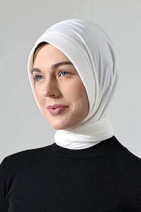 شال سفید زنانه پلی استر ihvanonline - کد 893613069