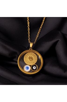 گردنبند استیل ( فولاد ) طلائی زنانه استیل (فولاد) BYB - کد 892328485