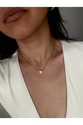 گردنبند استیل ( فولاد ) زرد استیل (فولاد) Hoop jewelery - کد 892330169