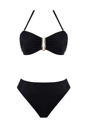 ست بیکینی مشکی زنانه لیکرا SAILOR moda - کد 806564388