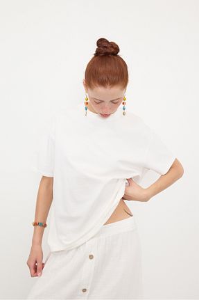 تیشرت نباتی زنانه رگولار Addax - کد 849959589
