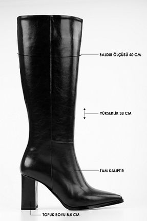 چکمه مشکی زنانه چرم مصنوعی Shoeberry - کد 892456419