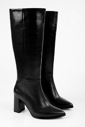 چکمه مشکی زنانه چرم مصنوعی Shoeberry - کد 892456419