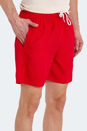 شلوارک ساحلی قرمز مردانه پلی استر Slazenger - کد 655839393