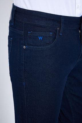 شلوار جین سرمه ای مردانه پاچه ساده Walker London - کد 892356766