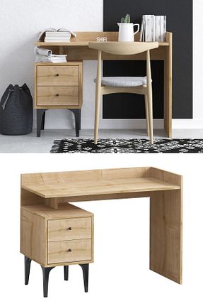 میز تحریر زرد 80 سانتی متر Decormet - کد 686020894