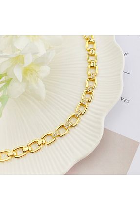 دستبند استیل (فولاد) طلائی زنانه استیل (فولاد) Kyver - کد 892354172