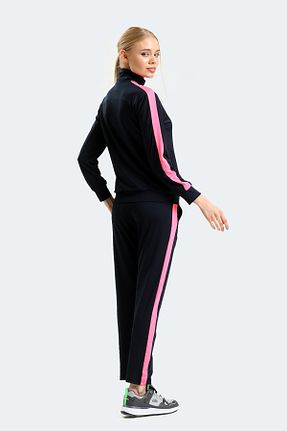 ست گرمکن سرمه ای زنانه مخلوط پلی استر Slazenger - کد 653807288