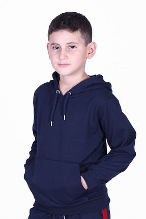 سوئیشرت سرمه ای بچه گانه ساده FYK KİDS - کد 336641607