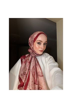 دستمال گردن قرمز زنانه ابریشم diorel - کد 891599664