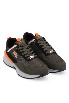 کفش اسنیکر خاکی مردانه بند دار Slazenger - کد 774390211