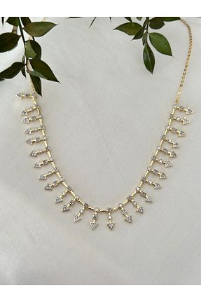 گردنبند استیل ( فولاد ) رنگی زنانه روکش طلا mibrillo - کد 893574551