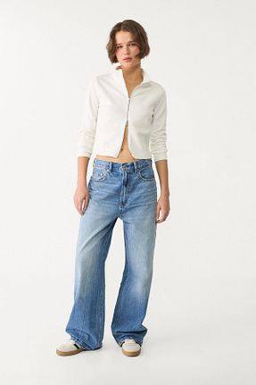 سوئیشرت نباتی زنانه ساده Stradivarius - کد 892480916
