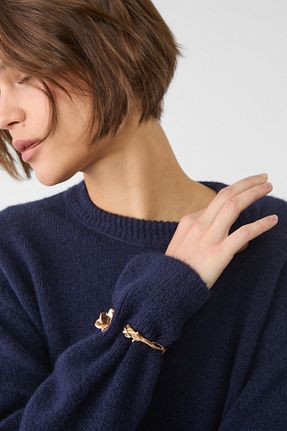 دستبند جواهر طلائی زنانه Stradivarius - کد 892394156