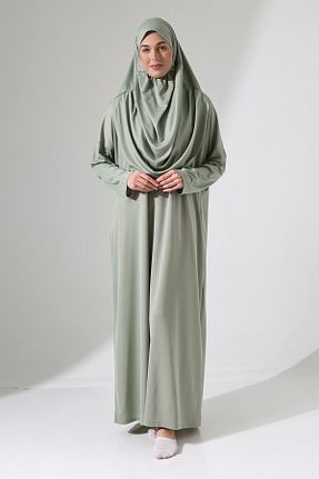 کلاه و ابایا سبز زنانه پلی استر ihvanonline - کد 893582141