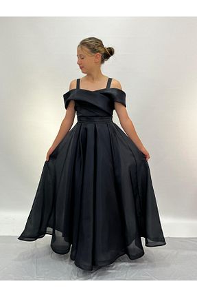 لباس مجلسی و فارغ التحصیلی مشکی بچه گانه شیفون BUTİKHAPPYKİDS - کد 832905725