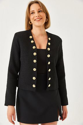 کت مشکی زنانه Straight Bianco Lucci - کد 892391712