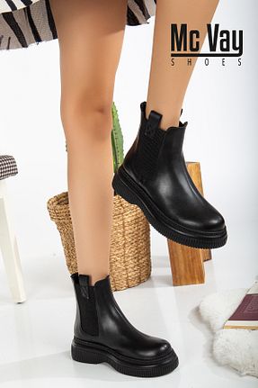 بوت / نیم بوت مشکی زنانه جیر Mc vay Shoes - کد 859390044