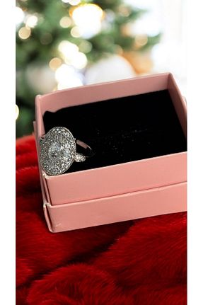 انگشتر استیل (فولاد) طوسی زنانه استیل ضد زنگ İNN JEWELLERY - کد 892410263