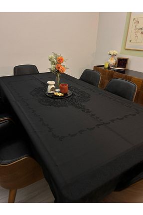 رومیزی مشکی پلی استر homease - کد 893591384