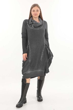 تونیک سایز بزرگ طوسی زنانه Zedd+ Plus - کد 892420132