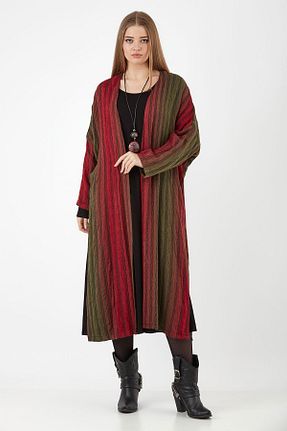 لباس سایز بزرگ زرشکی زنانه ویسکون Zedd+ Plus - کد 75930895