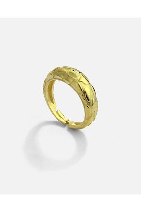 انگشتر نقره طلائی زنانه زیرکن MEKS PRIVE - کد 892479402