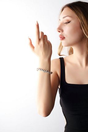 دستبند جواهر طوسی زنانه MATYA JEWELERY - کد 892450204