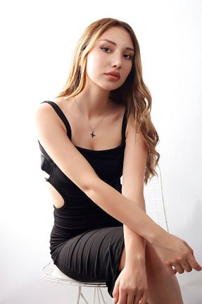 گردنبند جواهر رنگی زنانه رودیوم MATYA JEWELERY - کد 893721491