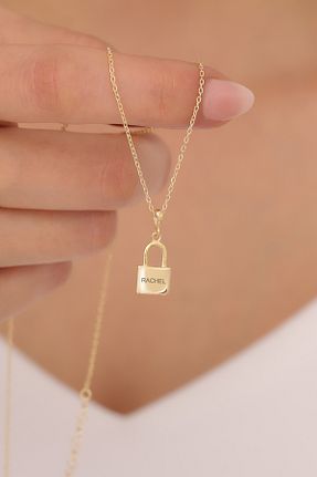 گردنبند نقره طلائی زنانه 925 عیار VAOOV - کد 892460021