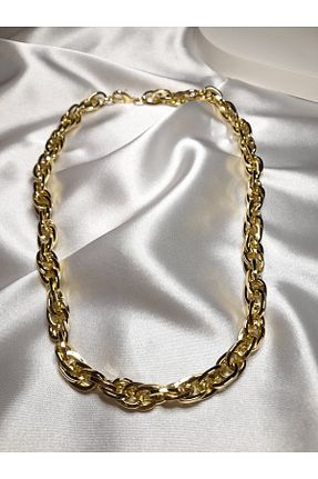 گردنبند استیل ( فولاد ) زرد زنانه استیل (فولاد) Home - کد 881900826