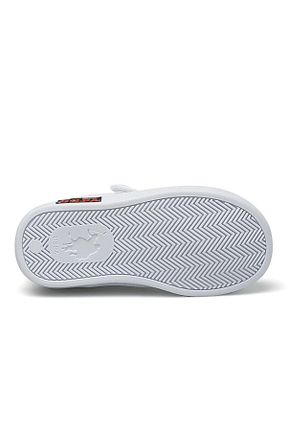 کفش اسنیکر سفید بچه گانه چسبی U.S. Polo Assn. - کد 657283124