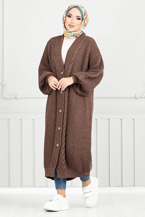 رویه حجاب قهوه ای زنانه رگولار ModaMerve - کد 893795984