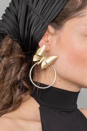 گوشواره جواهر زرد ZeyDor Accessories - کد 286464754