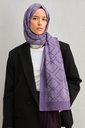 شال بنفش زنانه پنبه ای Armine - کد 892588939