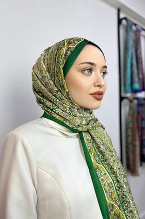 شال سبز زنانه پنبه ای hkpolo - کد 892572329
