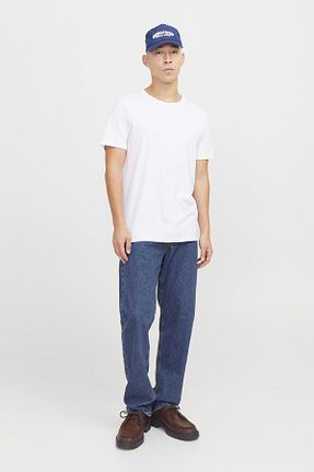 شلوار جین آبی مردانه پاچه ساده Jack & Jones - کد 884791275