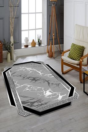 فرش مشکی زیره ضد لغزش Babil Halı - کد 151871831