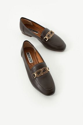 بابت قهوه ای زنانه چرم مصنوعی Gökçe Shoes - کد 892664363