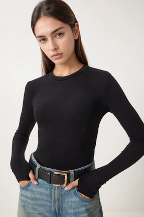 بلوز مشکی زنانه ساده Bled - کد 892654178