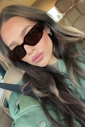 عینک آفتابی قهوه ای زنانه UV400 Eyesofia - کد 347699192