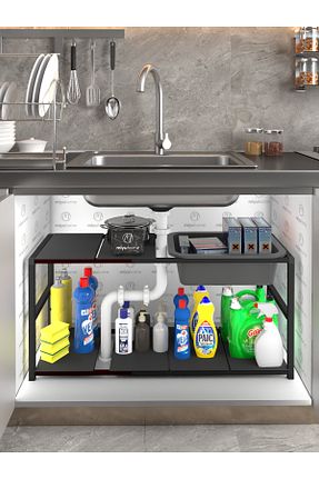 نظم دهنده کمد مشکی فلزی moniev - کد 893662957