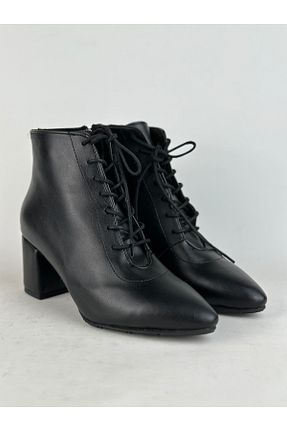 بوت / نیم بوت مشکی زنانه چرم مصنوعی TARZKIZ - کد 892668467